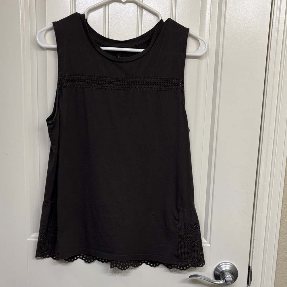Banana Republic Elegant Gray Sleeveless Top